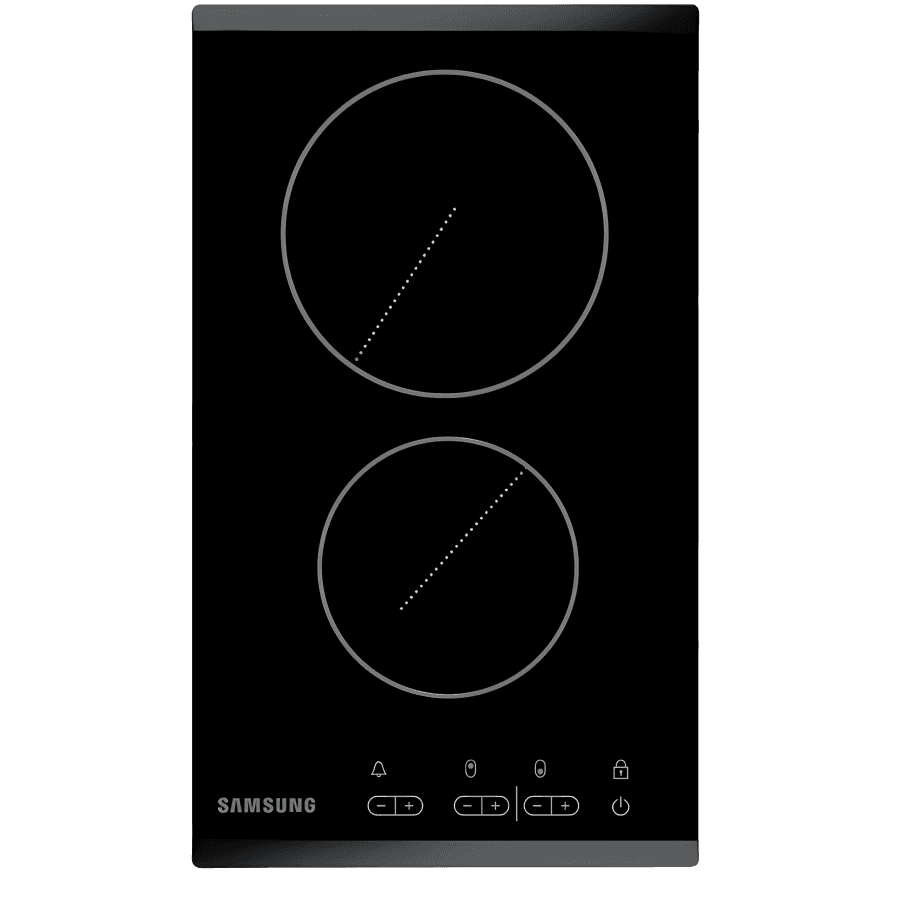 Samsung C21RJAN/BOL Black Glass 2-Zone Electric Built-in Hob