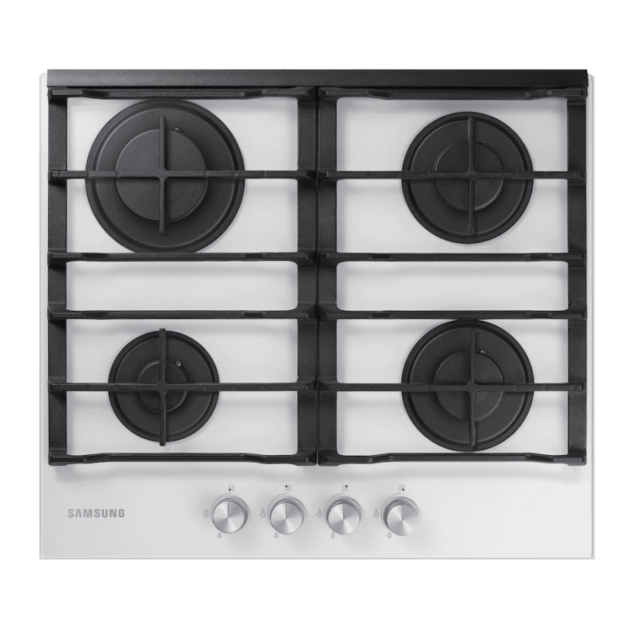 Samsung NA64M7100AW 4-Burner White Glass Built-in Hob