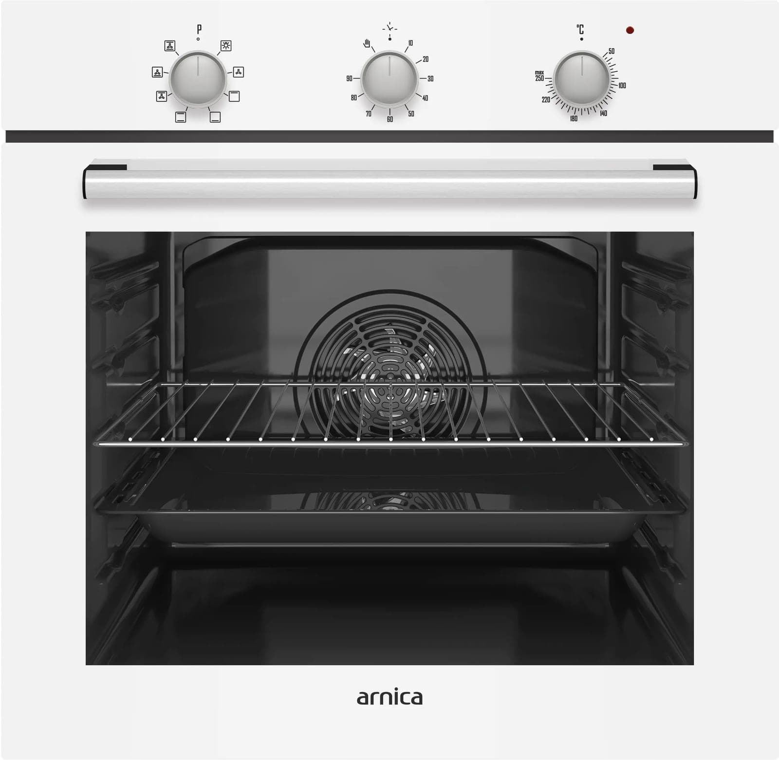 Arnica Ankastre Turbo Fırın 0+8 Beyaz