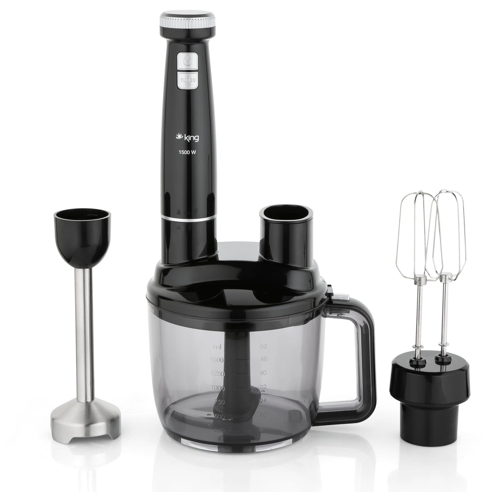 KING BODIE BLENDER SET SİYAH-GÜMÜŞ