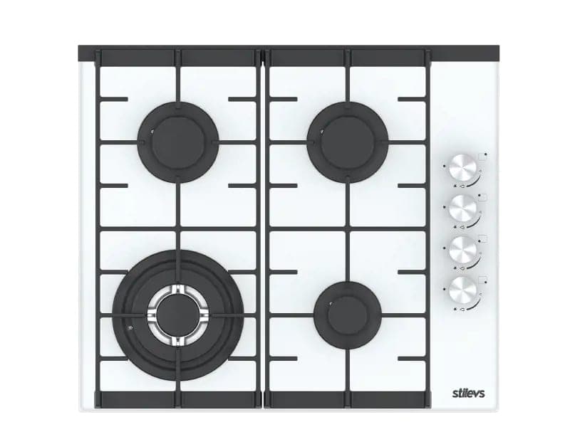 ST-AO-6041GR WHITE KRISTAL CAM OCAK