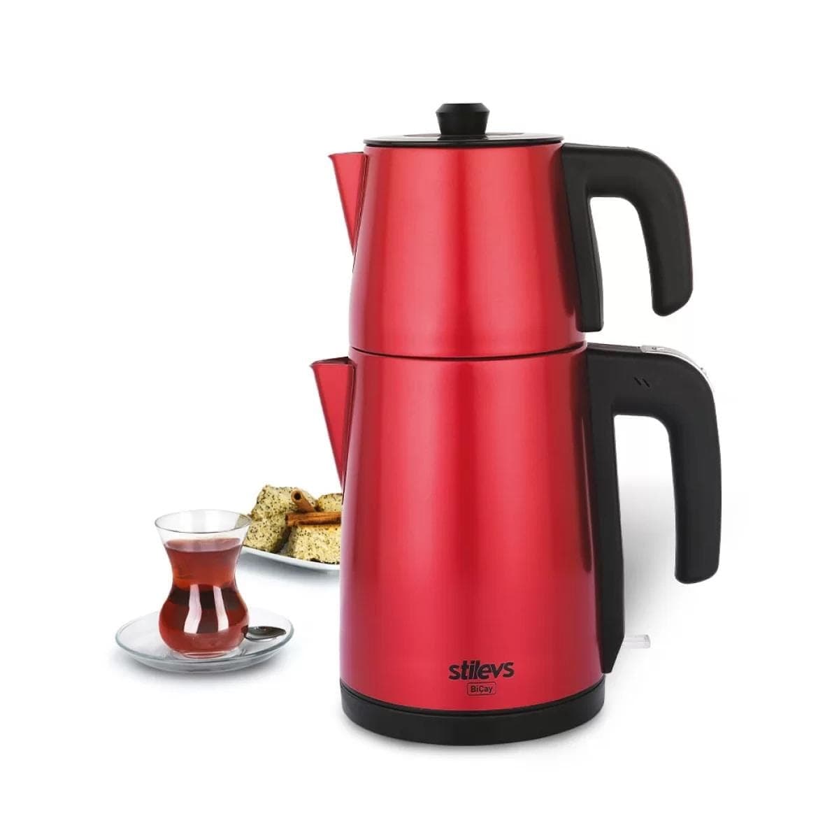 ST-BIÇAY ÇELİK ÇAY MAKİNESİ- INOX & VISNE