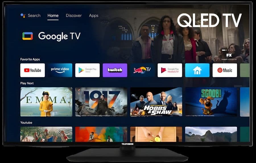 TELEFUNKEN QU75G900TF 75 inç 189 Ekran Uydu Alıcılı Smart QLED Google TV