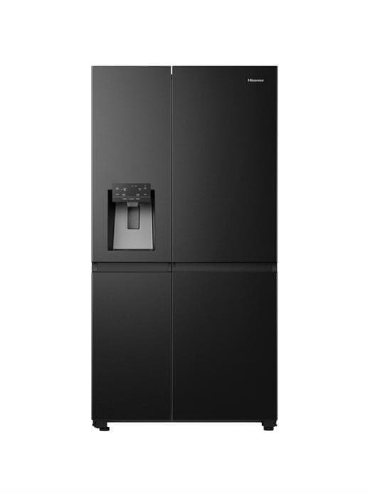 HISENSE RS818N4TFE 632 LT. GARDIROP TİPİ NO FROST SU ve BUZ HAZNELİ BUZDOLABI SİYAH