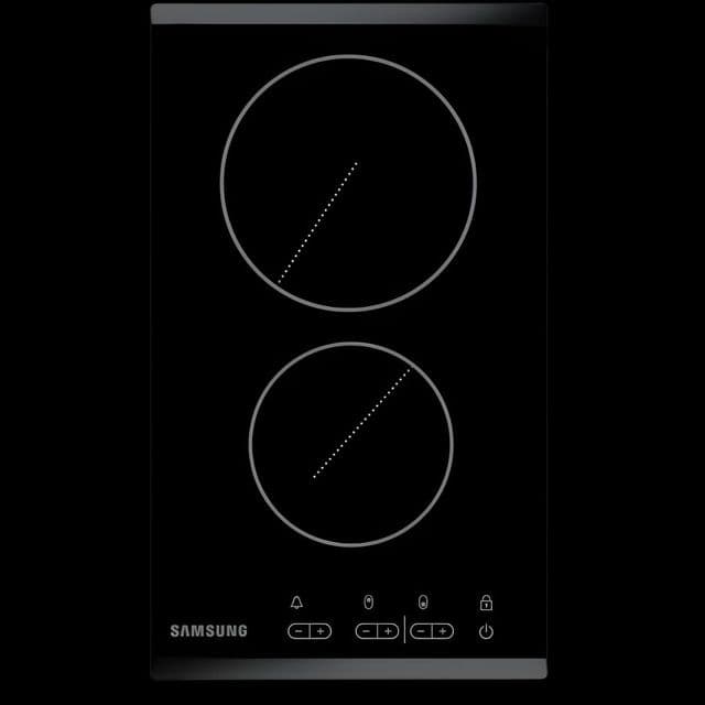 Samsung C21RJAN/BOL Siyah Cam 2 Gözlü Elektrikli Ankastre Ocak